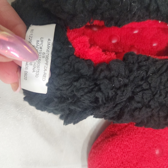 Disney Red Mickey Mouse Kids Slippers - Picture 3 of 10